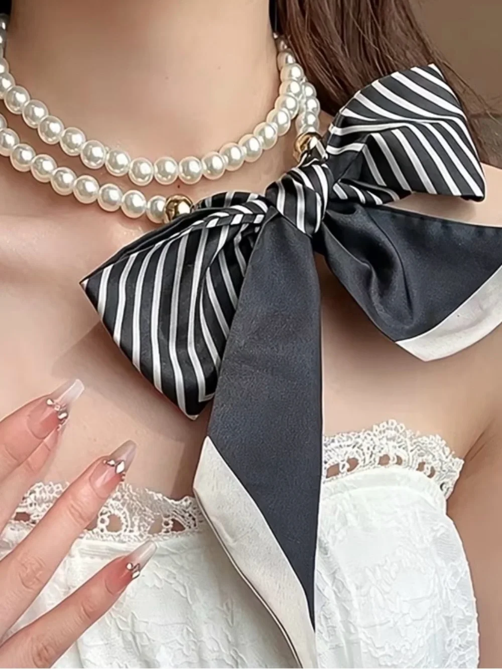 Adorned elegant black